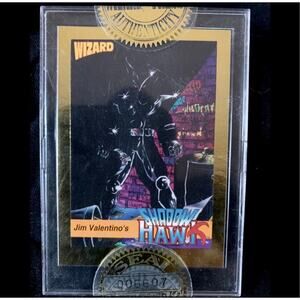 VINTAGE 1992 Wizard Magazine Shadow Hawk (Jim Valentino) Card [Limited Edition]